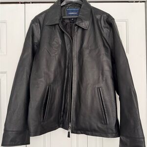 Croft & Barrow Men's Black Leather Jacket